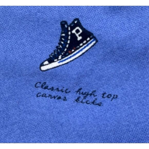 POLO Ralph Lauren Boys Size XL Oxford Button Down Harvard Bear Preppy Print EUC - Picture 6 of 13